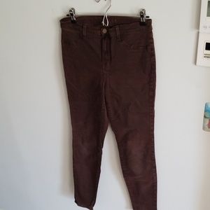 J brand brown cotton pants